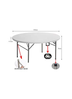 SunBoat Commerce ‎120CM Portable Folding Briefcase Table  ‎HDPE Granite Series  - Image 4