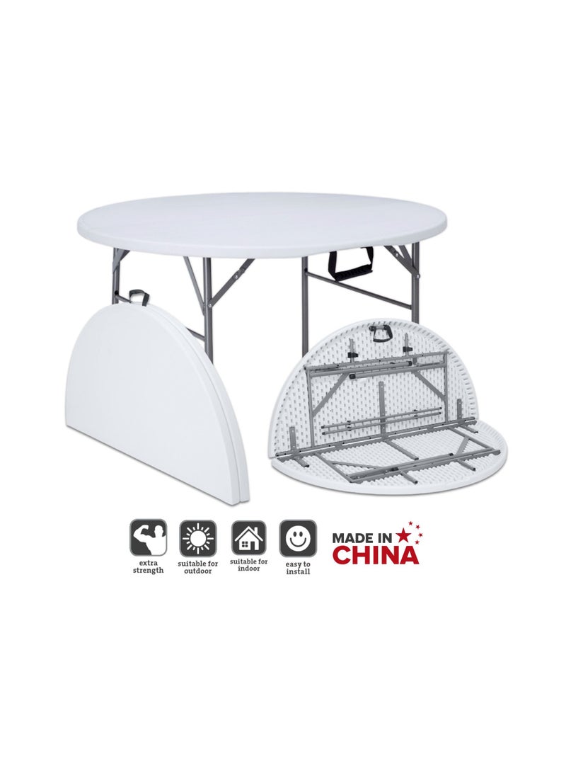‎120CM Portable Folding Briefcase Table  ‎HDPE Granite Series