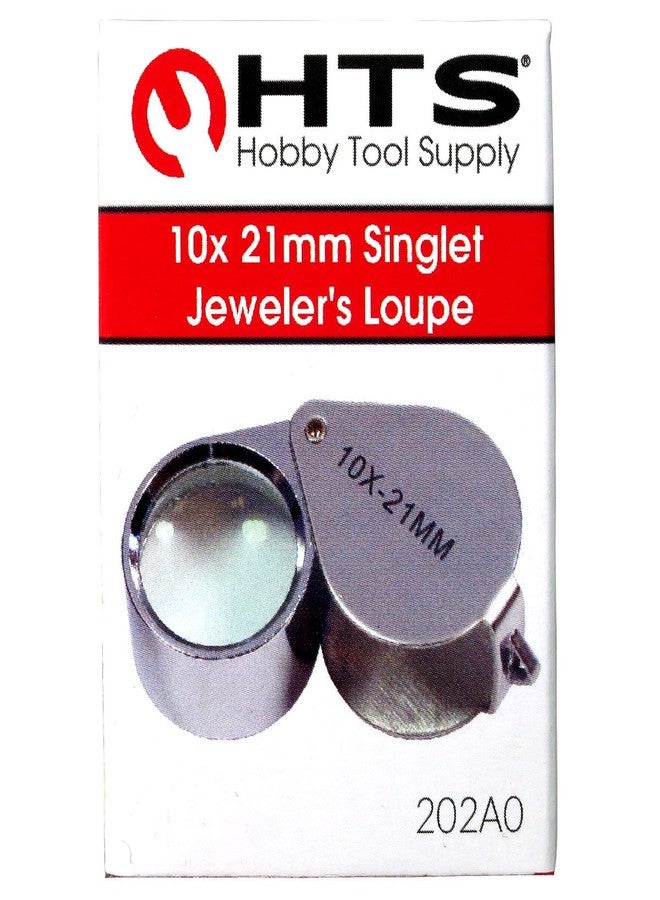 HTS 202A0 10x 21mm Stainless Steel Jeweler's Singlet Loupe - Image 5