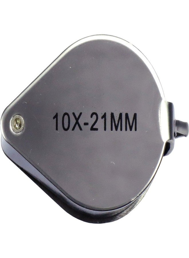 HTS 202A0 10x 21mm Stainless Steel Jeweler's Singlet Loupe - Image 3