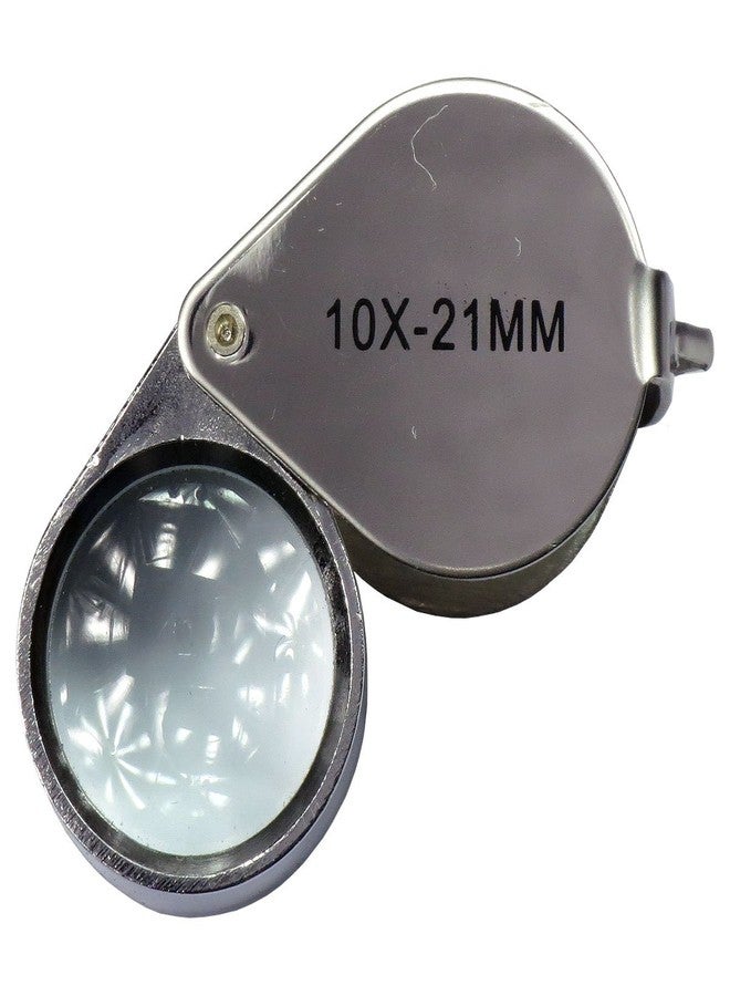 HTS 202A0 10x 21mm Stainless Steel Jeweler's Singlet Loupe - Image 2
