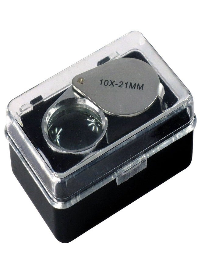 HTS 202A0 10x 21mm Stainless Steel Jeweler's Singlet Loupe - Image 4