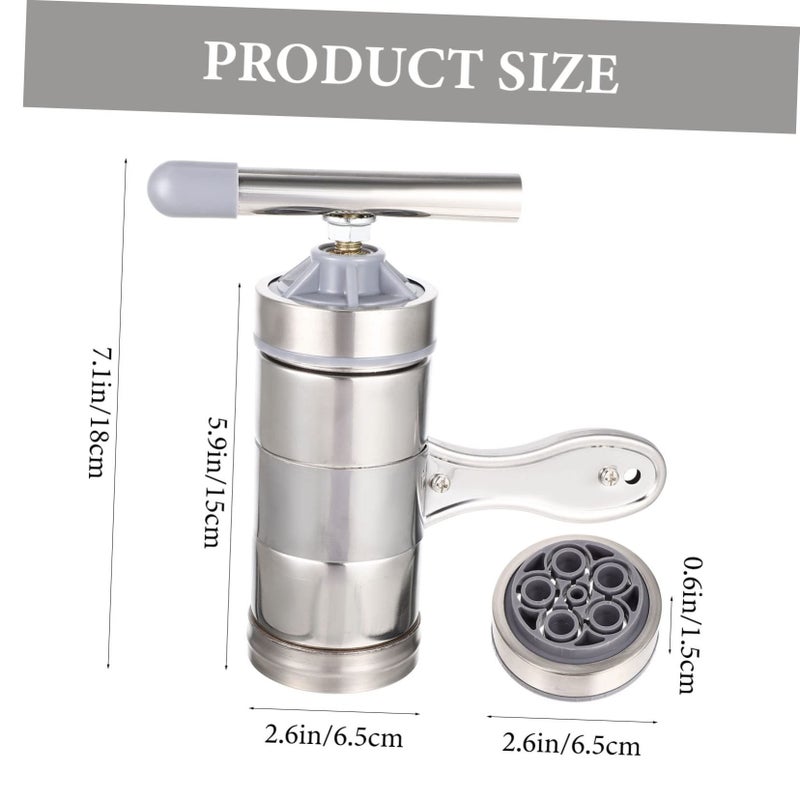 Stainless Steel Manual Pasta Maker With Molds For Homemade Noodles Kitchen Tool - Image 3