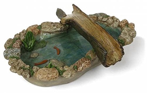 Woodland Knoll Woodland Knoll Miniature Fairy Garden "Tree Bridge Pond" MG283  - Image 1