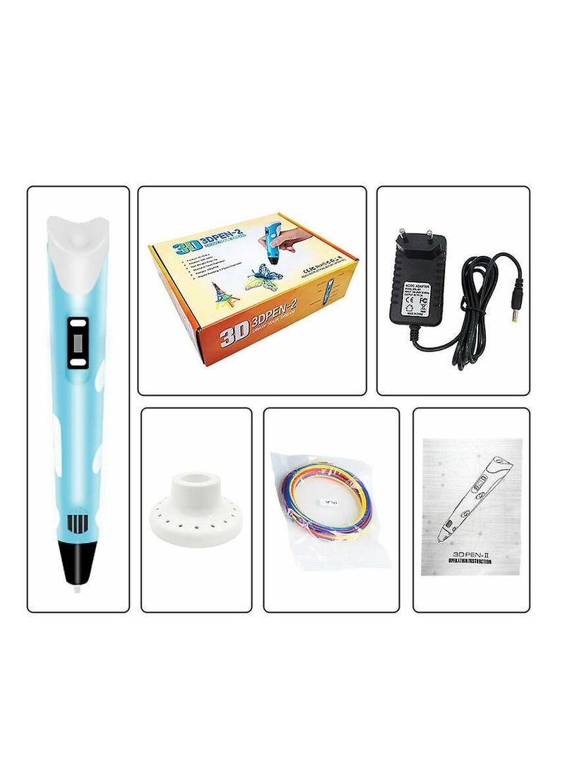 SHOPI Intelligent 3d Pen With Led Display, 3d Printing Pen With Usb Charging,10 Colors Pla Filament Refills, Compatible Pla Abs,Perfect Arts Crafts Gift  - Image 5