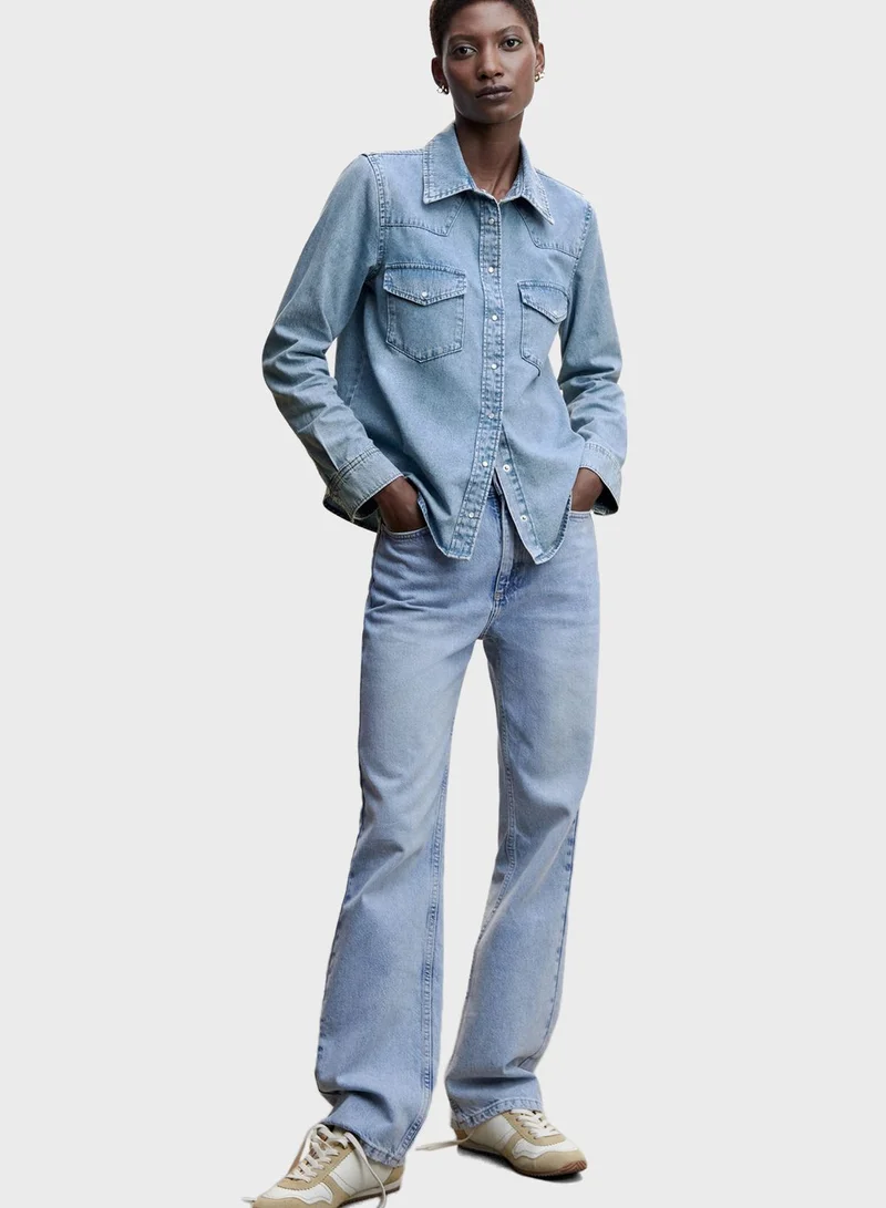 MANGO Pocket Detail Shirt