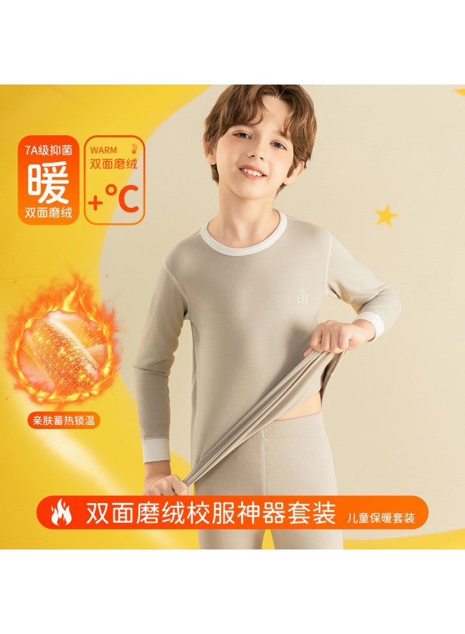 Fenton boys' Thermal Underwear, Thick Base Layer For Kids & Teens, Winter Homewear - Image 2