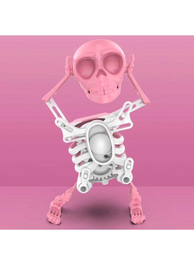 Shake Sound Explosions Skull Man Dancing Swing Coil Internet Celebrous 3D Printing Fun Small Toy Skull Toy Ornaments-Color: Dancing Skeleton Man 17cm (color Box) Needs Bags For Details  - Image 1