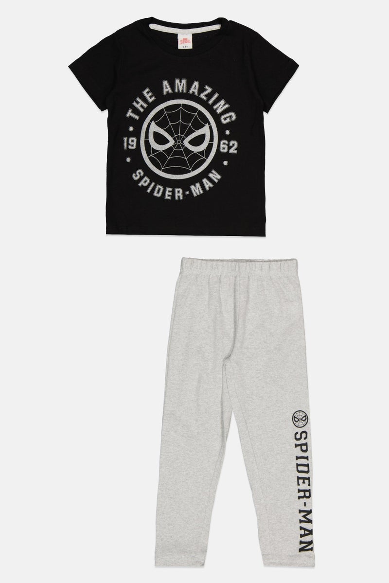 MARVEL Toddlers Boy 2 Pieces The Amazing Spider-Man Pajama Set, Multicolor - Image 1