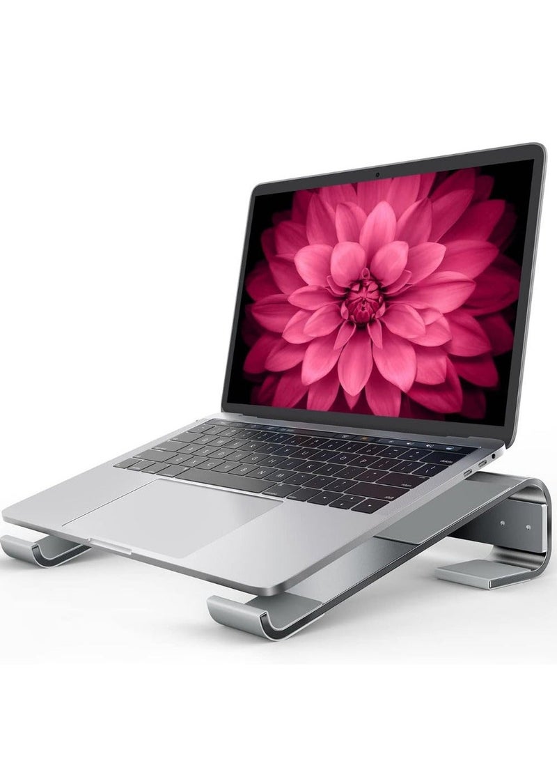 حامل لابتوب للمكتب، حامل كمبيوتر مع تهوية للتبريد ل MacBook Pro Air، متوافق مع 10-16 بوصة Mac/ديل/اتش بي/لينوفو نوتبوك، حامل معدني للعمل من المنزل - Image 1