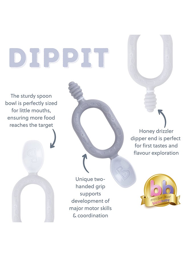 bibado Weaning Spoons 2 Pack - Baby Led Weaning Spoon For Self Feeding, Dual-Ended Cutlery For Oral Sensory Development And Teething Gums  - Image 4