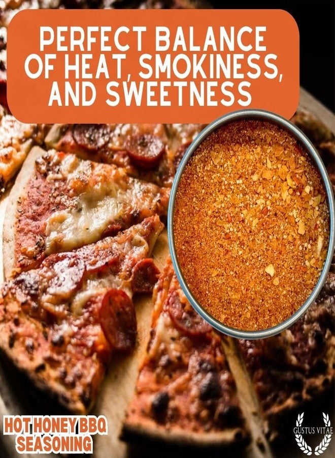 GUSTUS VITAE Hot Honey BBQ Seasoning | All Natural | Non GMO | Hand Crafted | 2.3 oz | Gourmet Spice Mix | Small Batch | Artisanal Rub | Made in USA | GLP-1 Friendly Spice | Ultra Premium | Seasoning Blend | Magnetic Tin | Gustus Vitae - Image 5