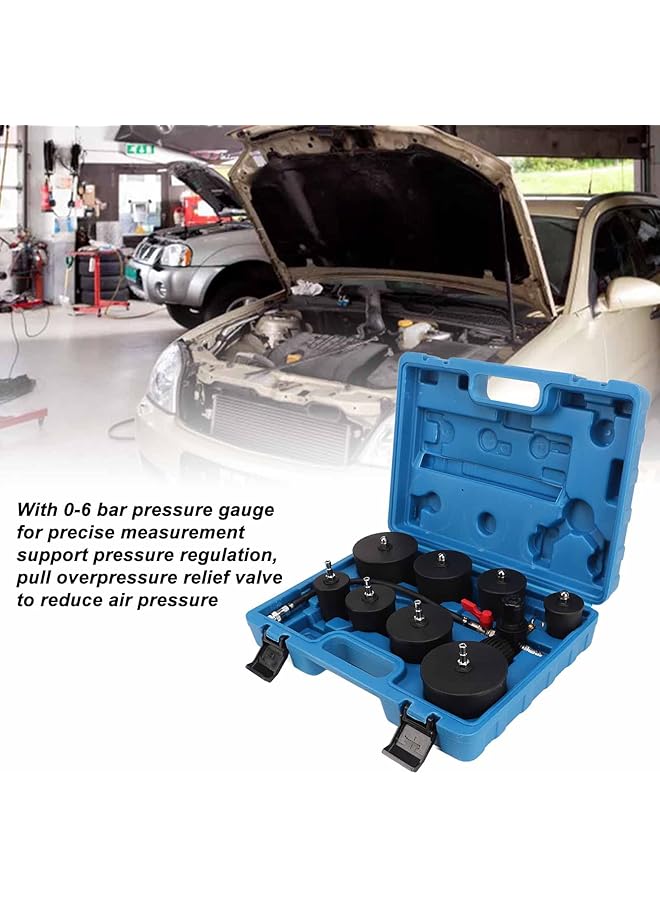 Generic Turbocharger Boost Tester, 9 Pcs 4 Pair Adapters System Leakage Tester For Cool System  - Image 3