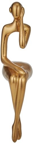 XINXUAN Gold Statue Home Decor - Modern Bookshelf & Desk Decor - 3 Piece Set - Image 4