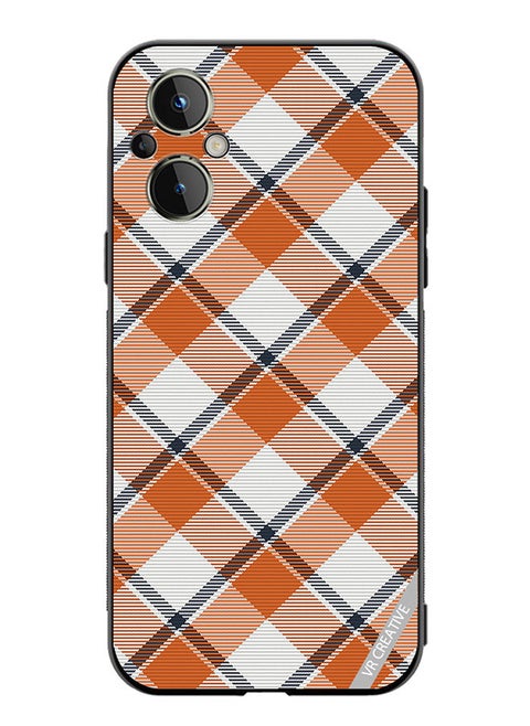 Protective Case Cover For OnePlus Nord N20 5G Check Texture Design Multicolour
