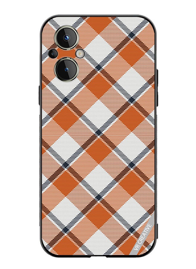 VR CREATIVE - Protective Case Cover For OnePlus Nord N20 5G Check Texture Design Multicolour - Image 1