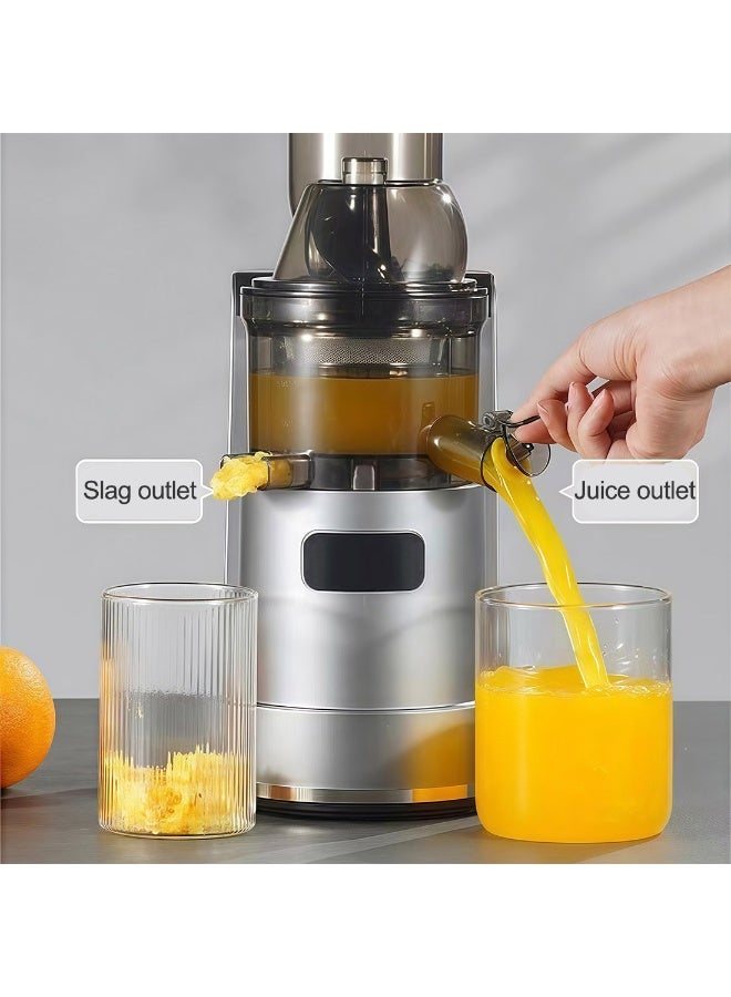 ET-LIFE Slow Masticating Juicer, Slow juicer, Fruit/Vegetable Juicer, Cold Press Juicer with High Output Silver - Image 3