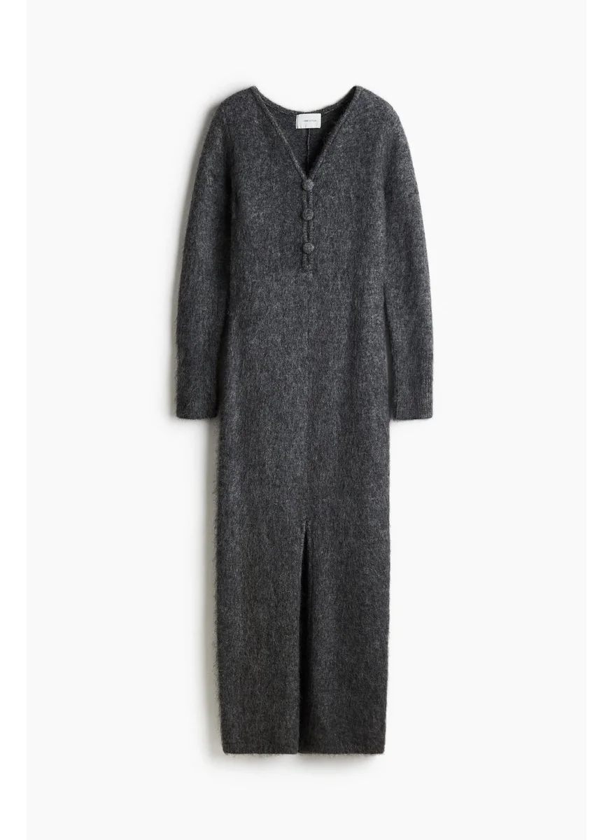 اتش اند ام Mohair-Blend Knitted Dress