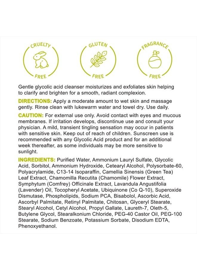 Replenix Glycolic Acid Resurfacing Cleanser - Medical Grade Brightening Face Wash, Exfoliating, Reduces Appearance of Pores, Uneven Skin Tone, 6.7 oz.  - Image 2