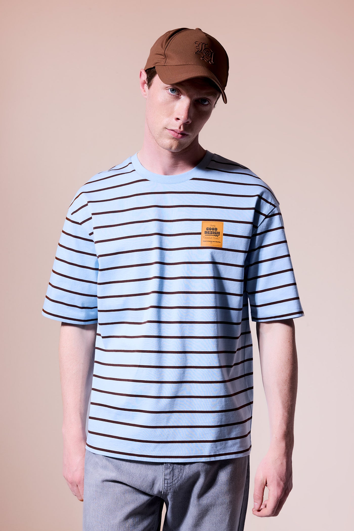 Blue Man Boxy Fit Short Sleeve T-Shirt Casual
