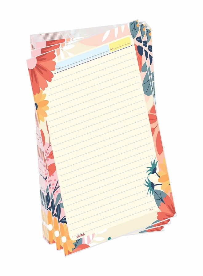 ESCAPER Flower Project Papers - Combo Pack of 50, A4 Sheets (Ruled One Side), Perfect for School Projects, Office Presentations and Creative Artwork - Image 1