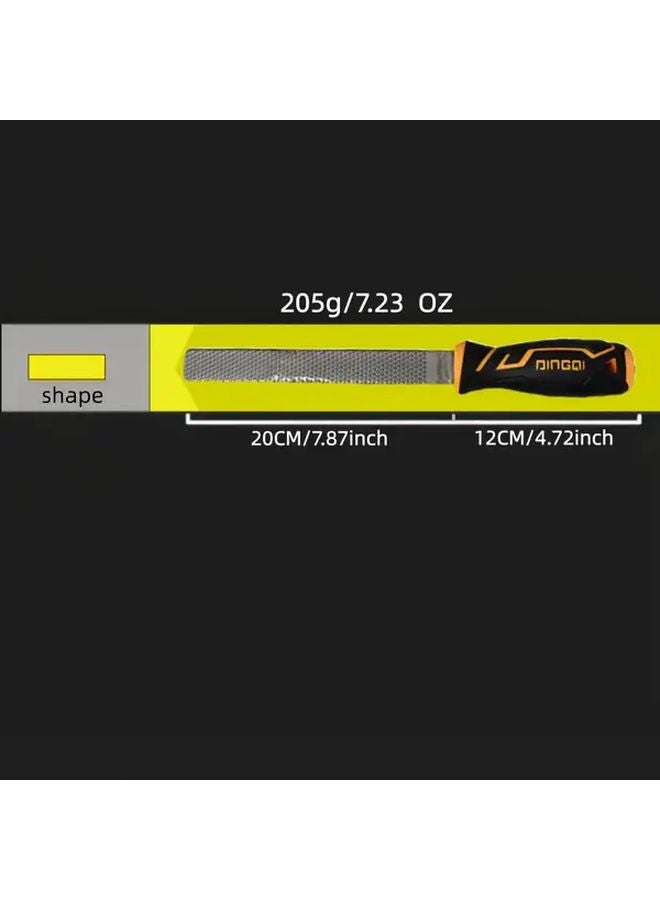 8 Inch Double Sided Flat File With Anti Slip Handle High Carbon Steel For Woodworking - Image 5