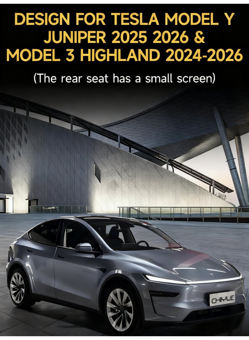 كيل › 5 قطع صينية منظمة للكونسول المركزي لسيارات Tesla Model Y Juniper 2025 و 2026 و Model 3 Highland 2024-2026، صندوق تخزين مخفي في مسند الذراع وحامل أكواب، إكسسوارات Model Y و Model 3 2024 و 2025 و 2026 - Image 2