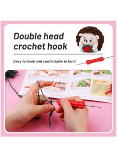 Excefore Crochet Kit for Beginners, Crochet Animal Kit, Crochet Starter Kit Knitting Kit with Crochet Hooks, Yarn, Step-by-Step Instructions Video, Crochet Set for Beginners, Hedgehog  - Image 3