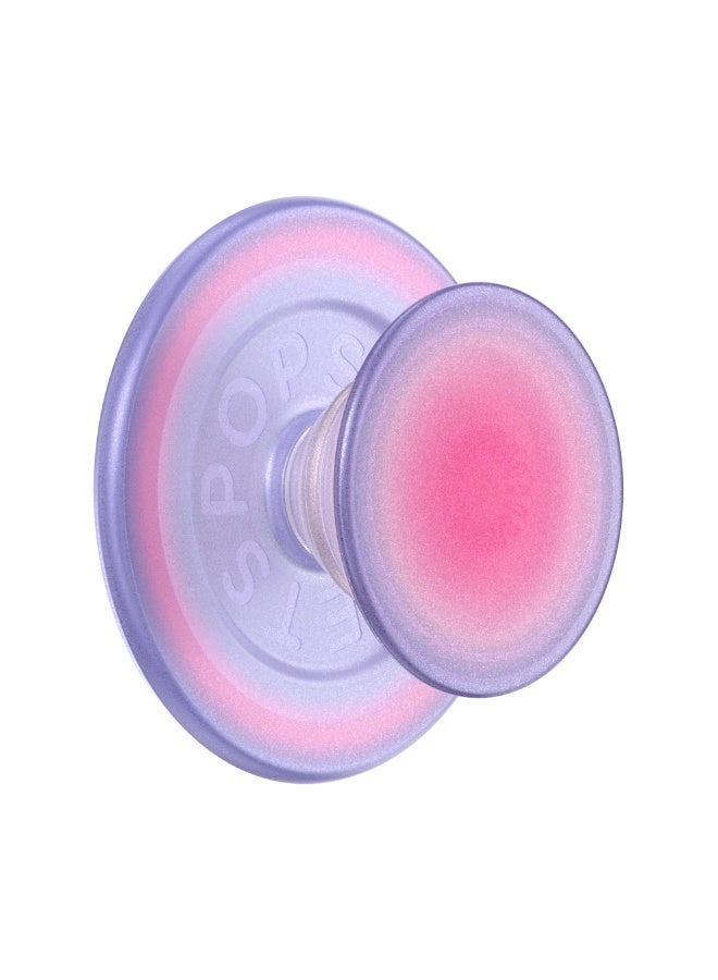 POPSOCKETS MagSafe PopGrip | حامل وقبضة مغناطيسية للهاتف، مغناطيس قوي، لهاتف iPhone 15/14/13/12 وحافظات MagSafe، حلقة محول متضمنة للهواتف والحافظات غير المزودة بـ MagSafe - Aura - Image 1