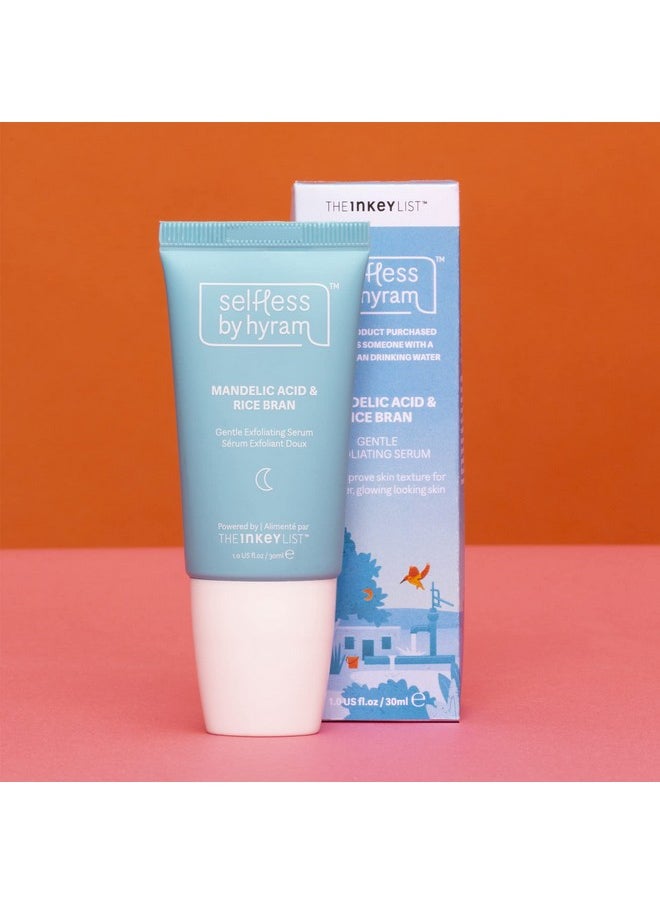 Selfless by Hyram - Mandelic Acid & Rice Bran Gentle Exfoliating Serum. Phytic And Salicylic Acid Smooth Texture And Prevent Clogged Pores. For All Skin Types (1 Fl Oz) - Image 1