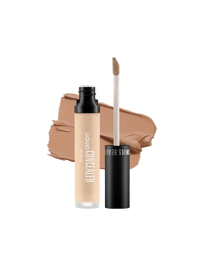 Swiss Beauty Swiss Beauty Liquid Light Weight Concealer With Full Coverage |Easily Blendable Concealer For Face Makeup With Matte Finish | Shade- Clair Moyen, 6g