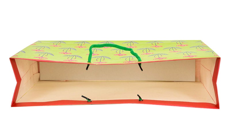 PPJ ® - FLORAL (10 Pcs.) PAPER CARRY BAG, 16 Inch X 12 Inch X 4 Inch for DIWALI/WEDDING/FUNCTION/BIRTHDAY/RETURN GIFTS/CHRISTMAS (Pack of 10) - Image 5