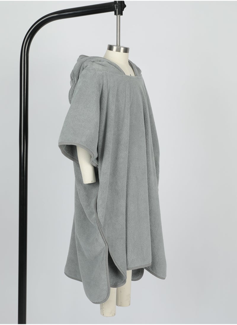 Kids Cappa Hooded Bath Towel | 6 - 8 Years | 75 x 90cm | Dark Grey | Children Adorable Trendy Charming Stylish Comfortable - Ultra-Soft Coral Fleece - pzsku/Z3AEC1CD7752EF42FE2C4Z/45/_/1740870151/f41ee501-a1a8-4441-937b-7e812031495b