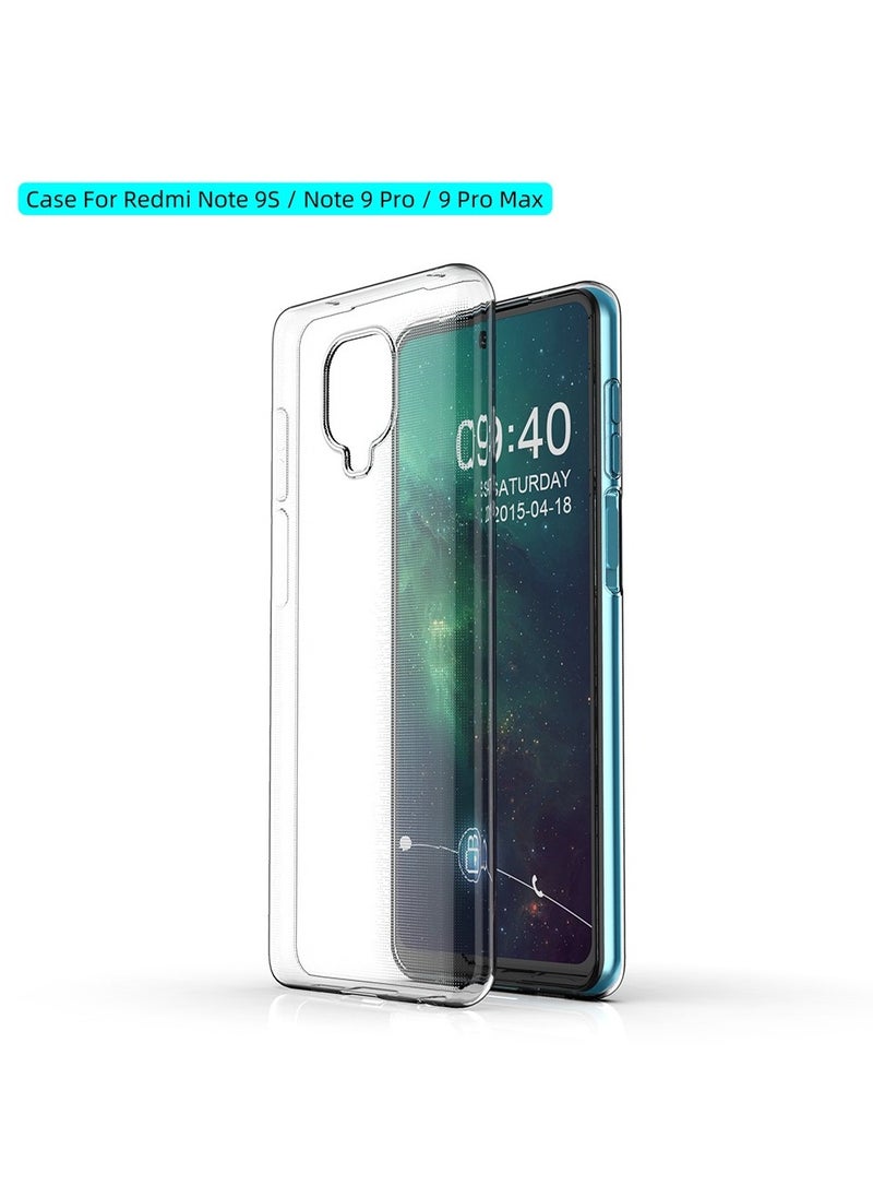 Generic Transparent Ultra Thin Slim Soft TPU Gel Protective Crystal Clear Cover Compatible for Xiaomi Redmi Note 9S/Note 9 Pro/Note 9 Pro Max  - Image 3