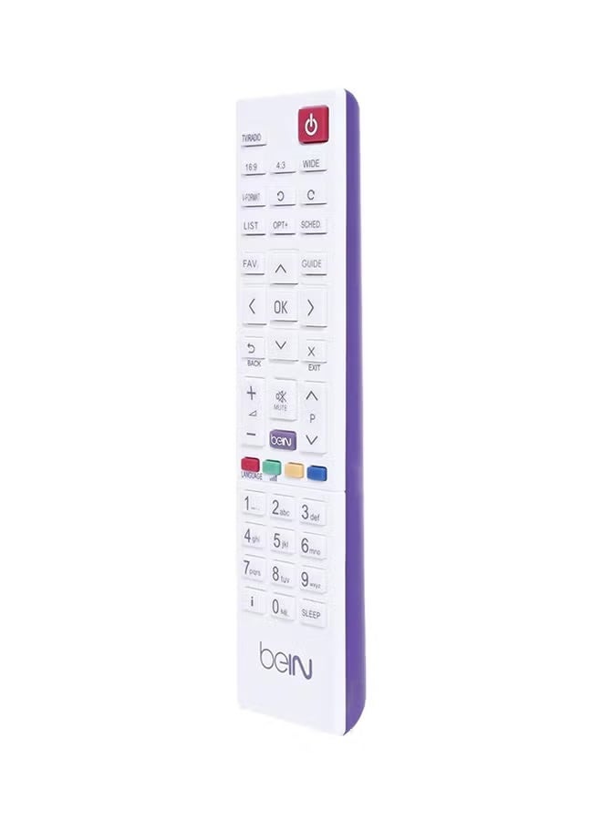 bein Sports Receiver TV Remote Control White/Purple - Image 2