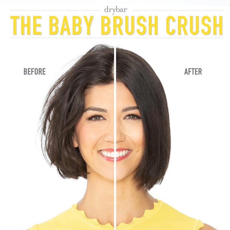 Drybar The Baby Brush Crush Mini Heated Straightening Brush, Corded Electric, Yellow - Image 5
