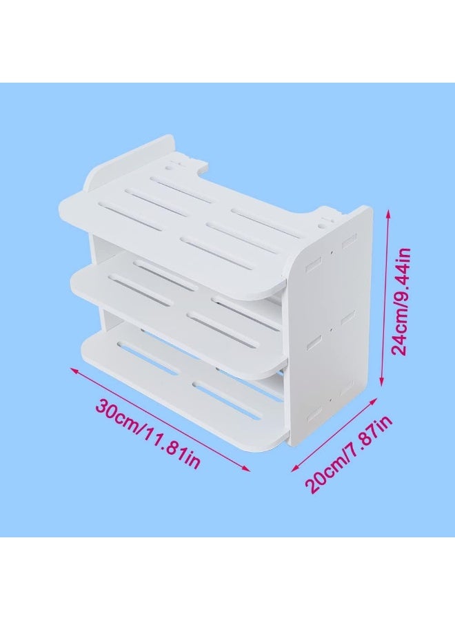 TPGP Wall Mount WiFi Router Storage Box, TV Shelf Multimedia Storage Shelf, Cable and wire storage rack made of Wood-Plastic - Image 2