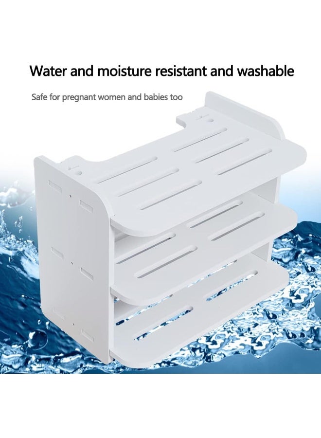 TPGP Wall Mount WiFi Router Storage Box, TV Shelf Multimedia Storage Shelf, Cable and wire storage rack made of Wood-Plastic - Image 5
