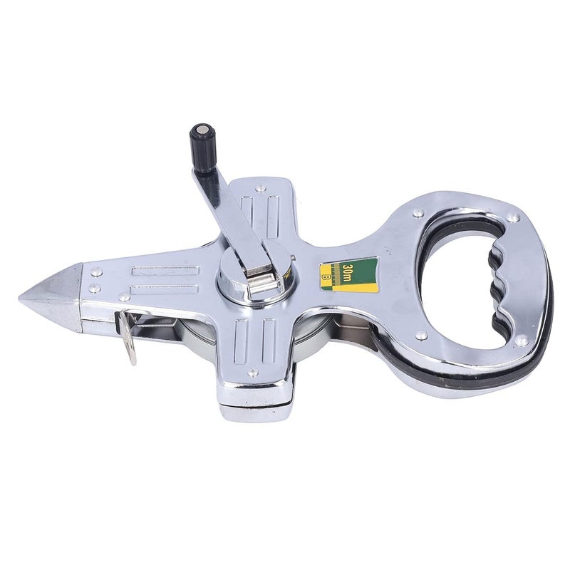 Portable Stainless Steel 30m Tape Measure Hand Operated Surveyor Tool for Construction Woodworking - Image 5