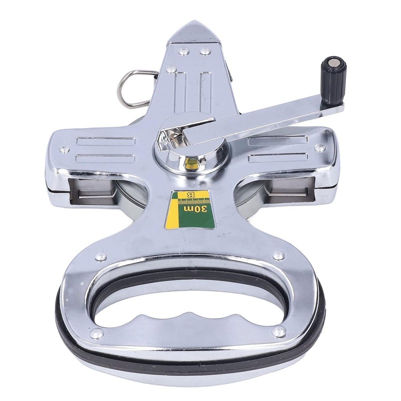 Portable Stainless Steel 30m Tape Measure Hand Operated Surveyor Tool for Construction Woodworking - Image 3