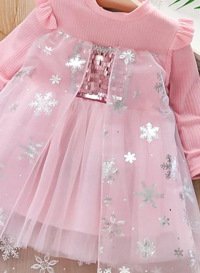 YUNIQEE Snowflake Tulle Dress