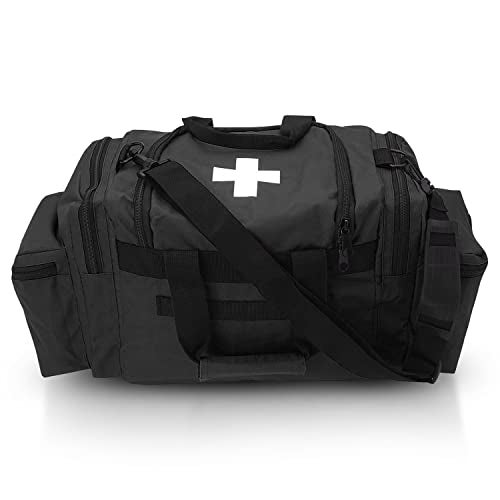 ASA TECHMED First Aid Responder EMS Emergency Medical Trauma Bag Deluxe, Black - Image 4