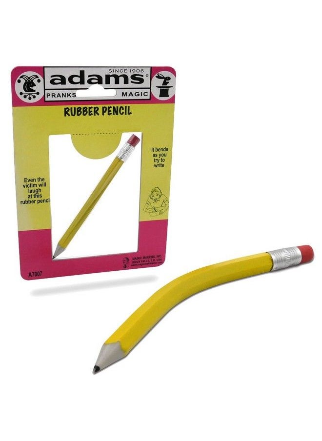 MAGIC MAKERS - Adams Pranks And Magic Rubber Pencil Classic Novelty Prank Toy - Image 1