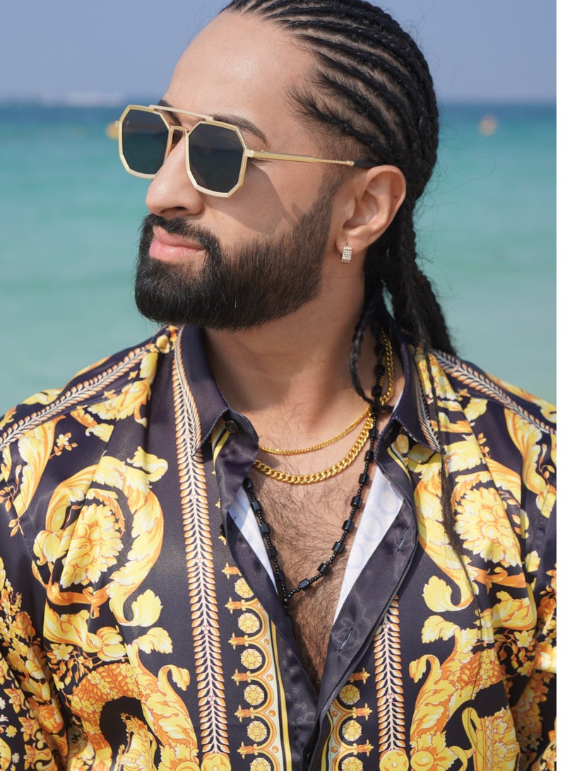 CAVANA Men vintage geometric pattern long sleeve shirt  - Image 3