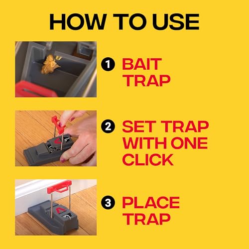 Victor M123SSR Quick-Kill Easy Set Mouse Trap, 6 Reusable Victor Mouse Traps - Image 4