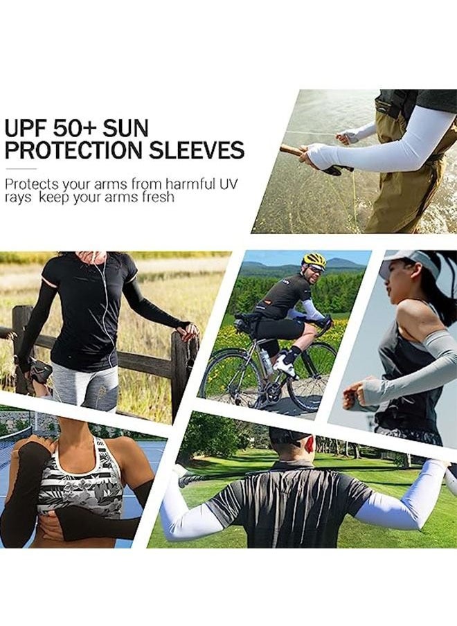 Ant 2-Pair Sun Protection Cooling Arm Sleeves for Men &Women,Compression Sleeves for Football Golf & Volleyball  - Image 4