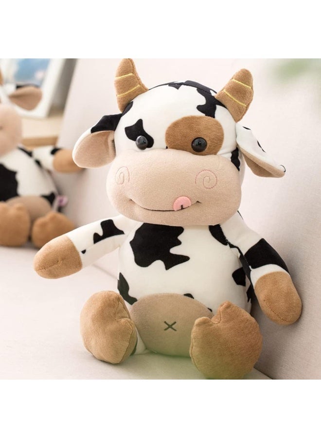 25 CMCow Plush Toy Soft Cute Stuffed Animal Cow Doll Pillow for Kids & Babies Cuddly Hugging Toy Gift for Boys & Girls Nursery Room Decoration Baby Safe Plush Animal - Image 4