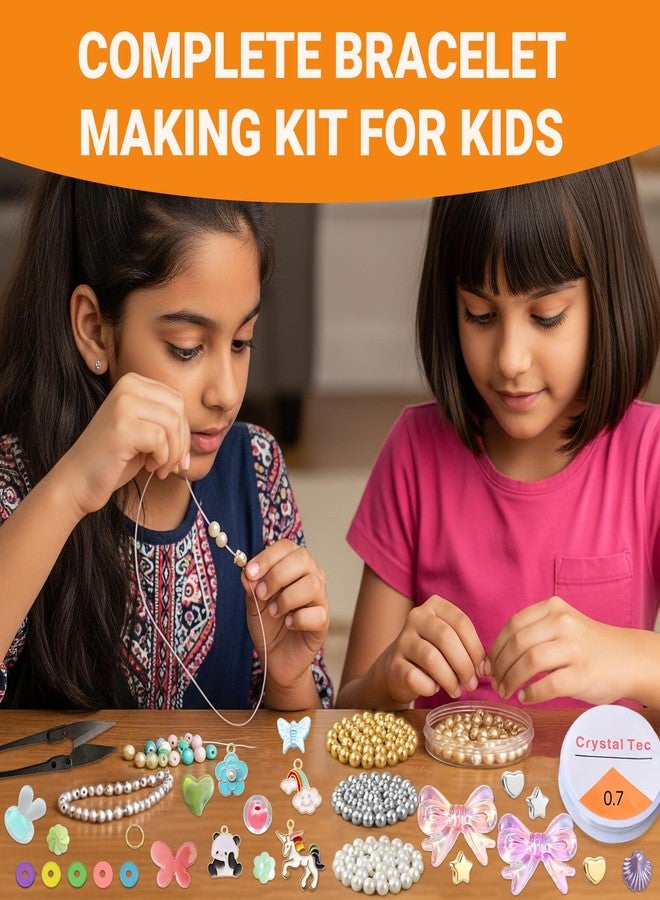 STEMTICS Bracelet Making Kit for Girls Age 8-12 Years Old with Beads and Charms | Stylish Jewellery Birthday Gift Set for Girl Kids 8, 9, 10, 11, 12 Year Old (Loop & Love) - Image 2