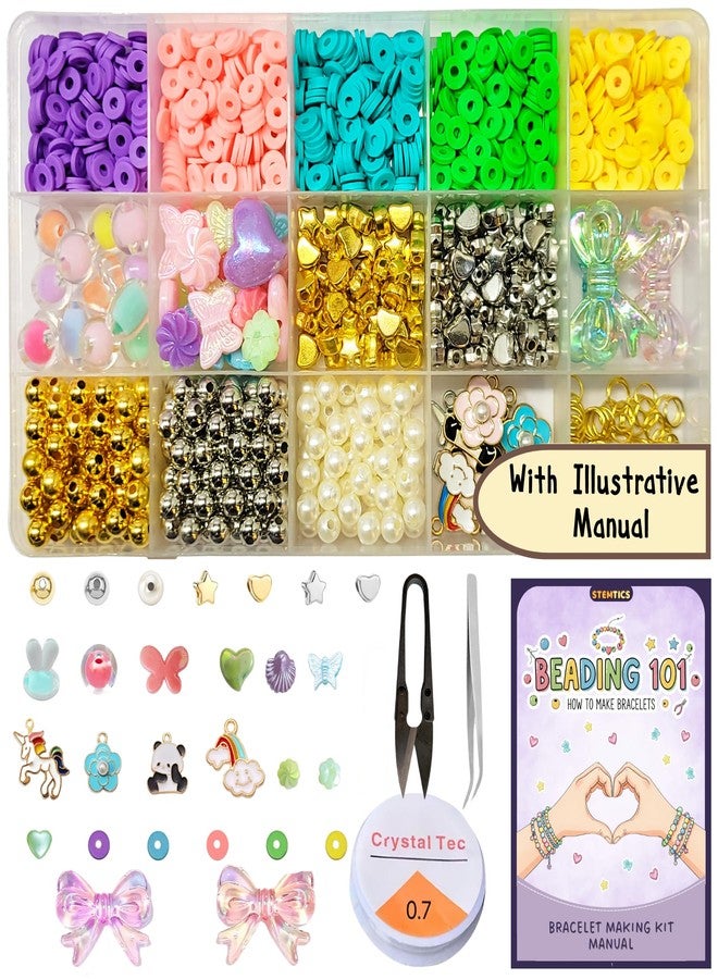 STEMTICS Bracelet Making Kit for Girls Age 8-12 Years Old with Beads and Charms | Stylish Jewellery Birthday Gift Set for Girl Kids 8, 9, 10, 11, 12 Year Old (Loop & Love) - Image 1