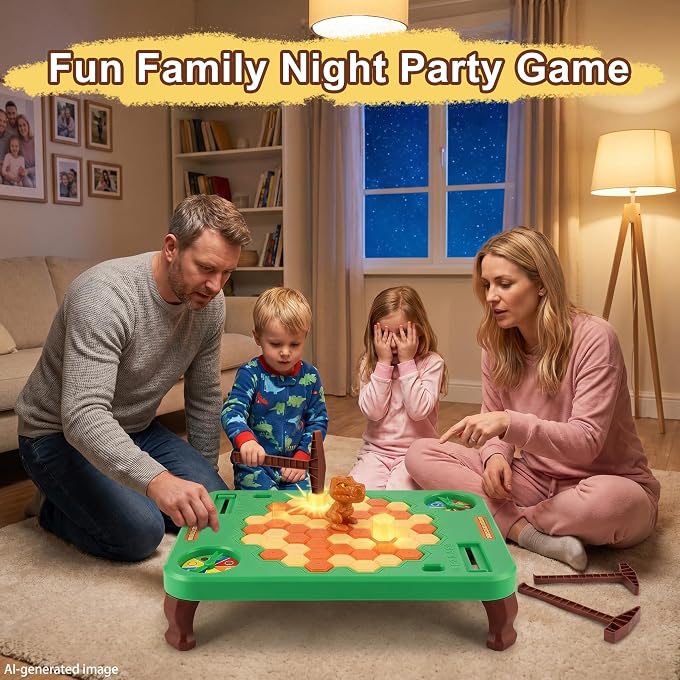 TGHIJKK Dinosaur Save Break Ice Game for Kids: Interactive Board Game Age 3+ Kids | Trap Ice Breaker Table Game Family Game Night for Ages 3 4 5 6 7 8 9+ Kids Adults - Birthday Gift for 3+ Year Old Boys Girls - Image 1